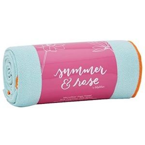 Summer & Rose Blue Yoga Towel NIP fabfitfun NEW